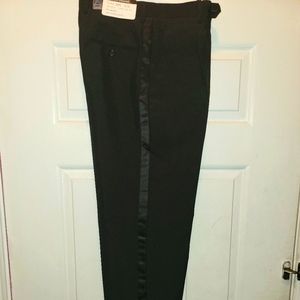 Royal Diamond Black Pleated Dress Pants sz 38x32